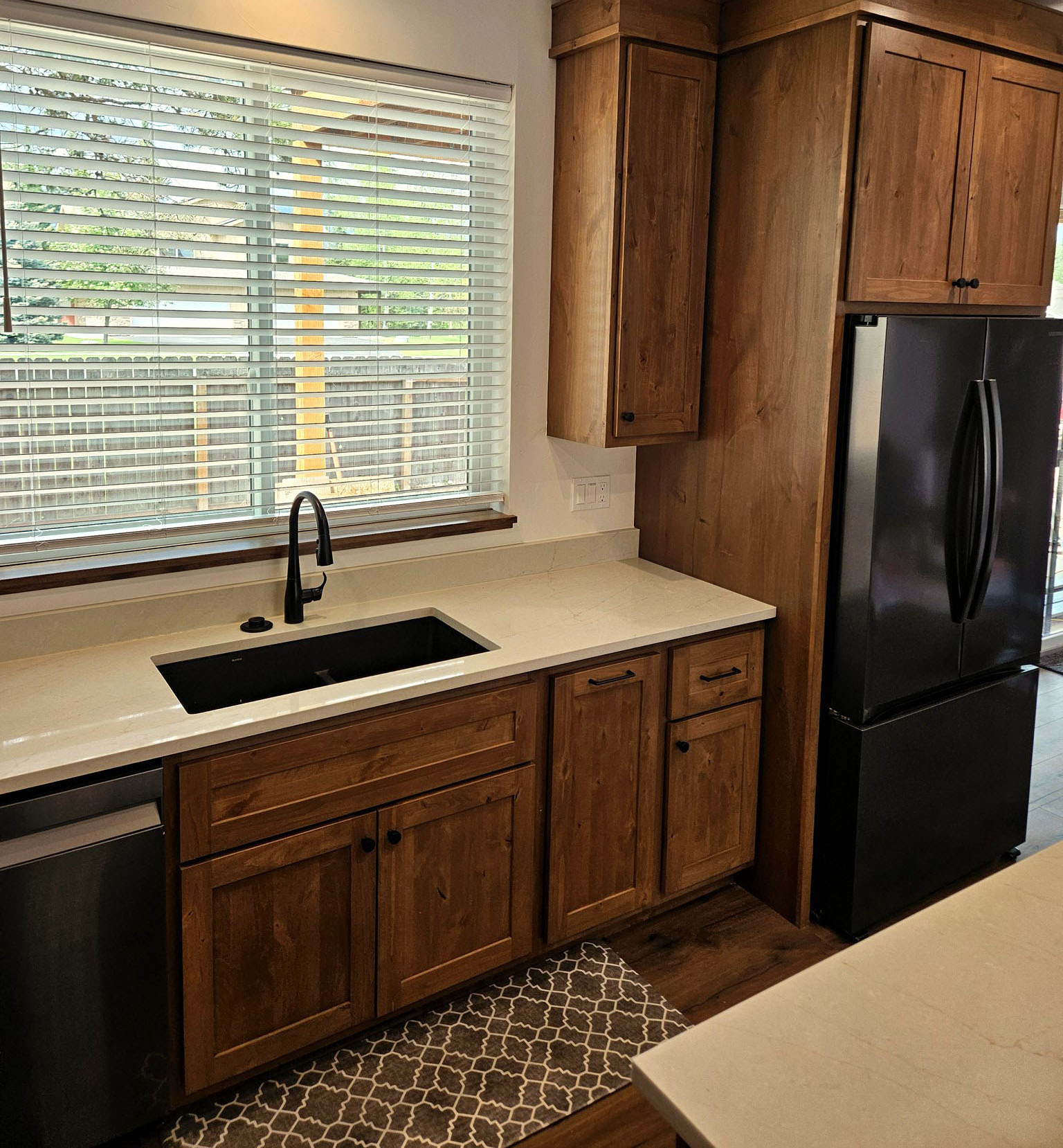 Custom bathroom vanity and cabinetry detail by 6x6 Woodworks