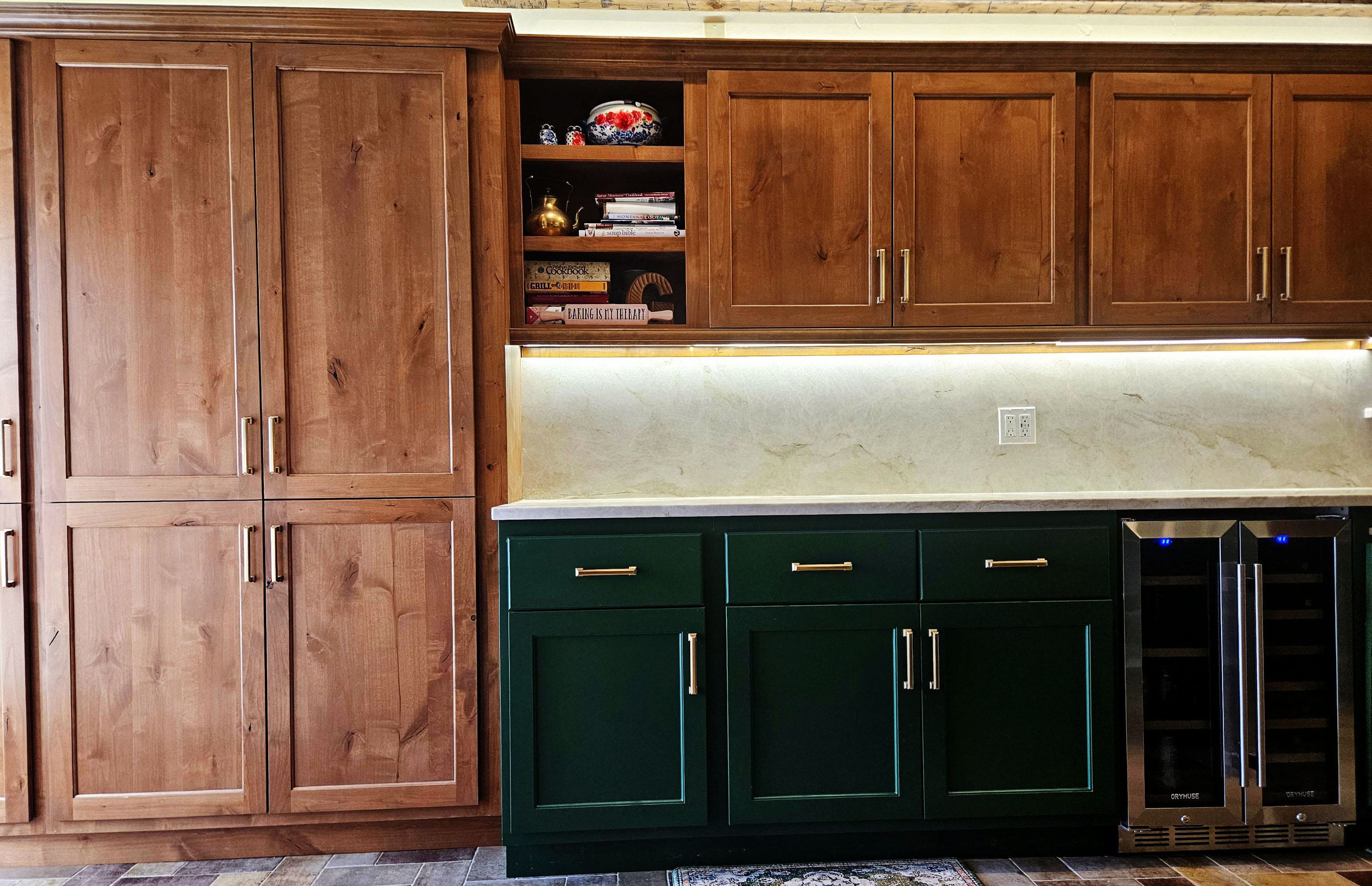Fine wood joinery and cabinetry detail